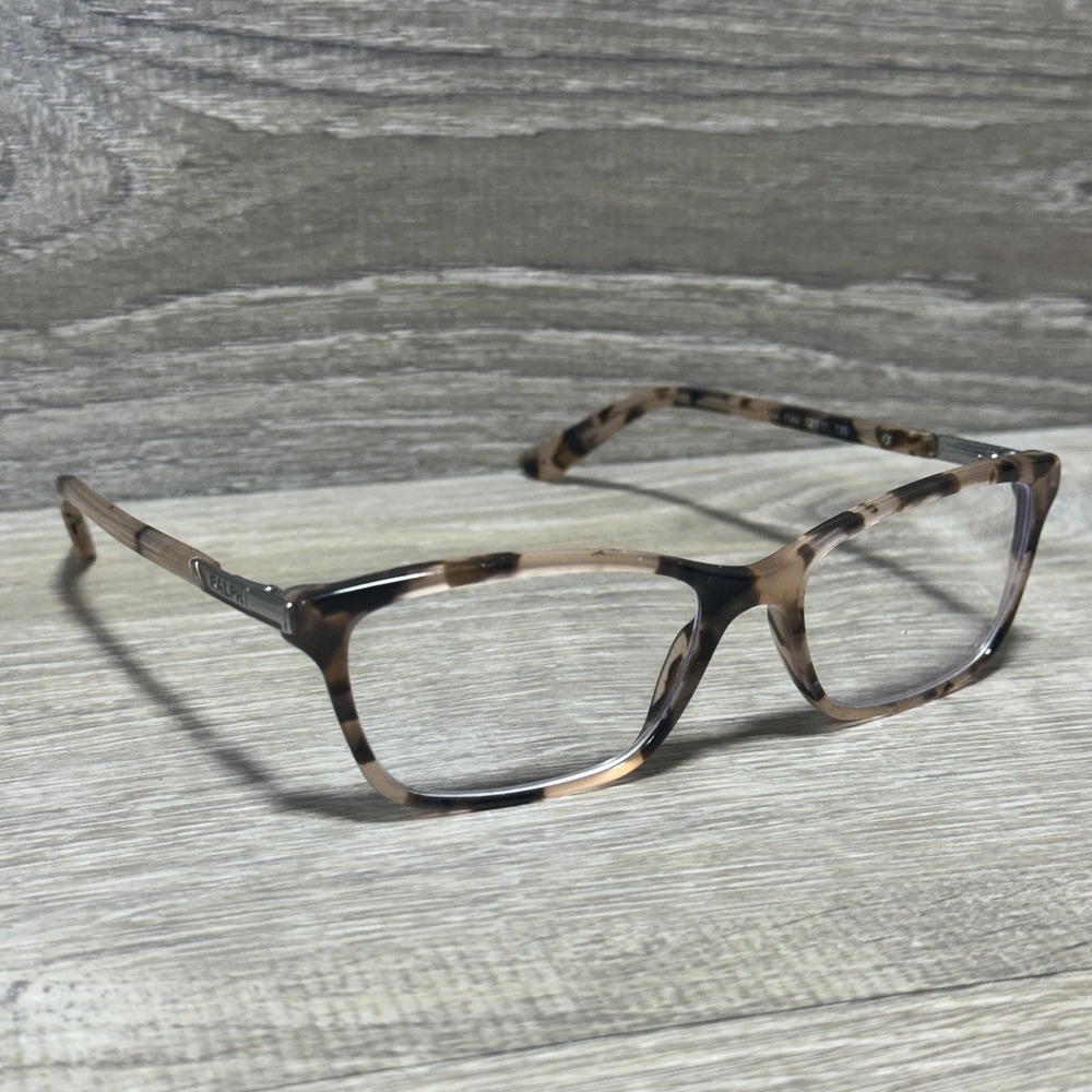 Ralph Lauren Beige and Brown Tortoise Rectangular Glasses
